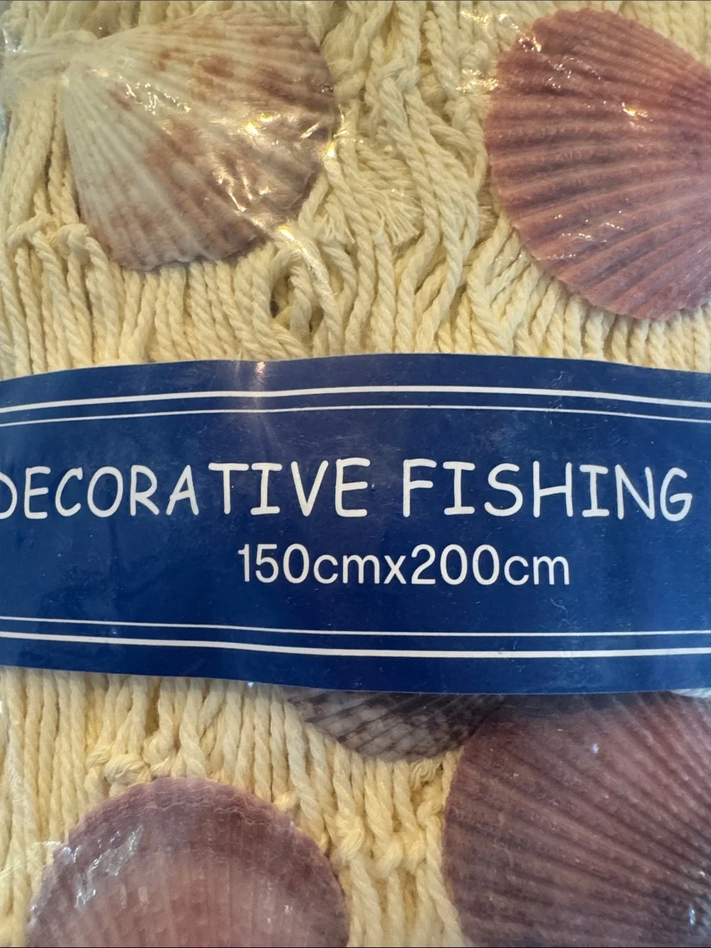 Bridal shower, two less fish in the sea themed banner and decorative fishnet